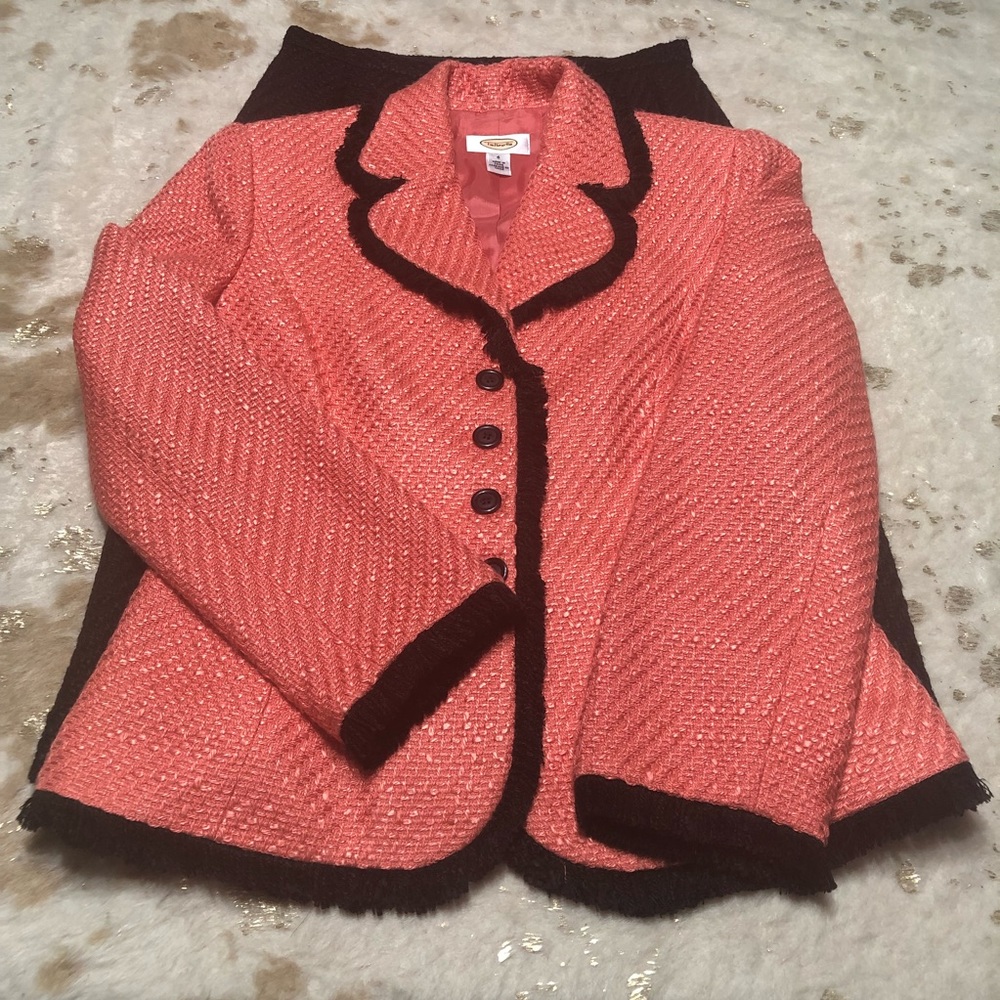 Talbots | 2 Piece Tweed Skirt Suit Career Size 6